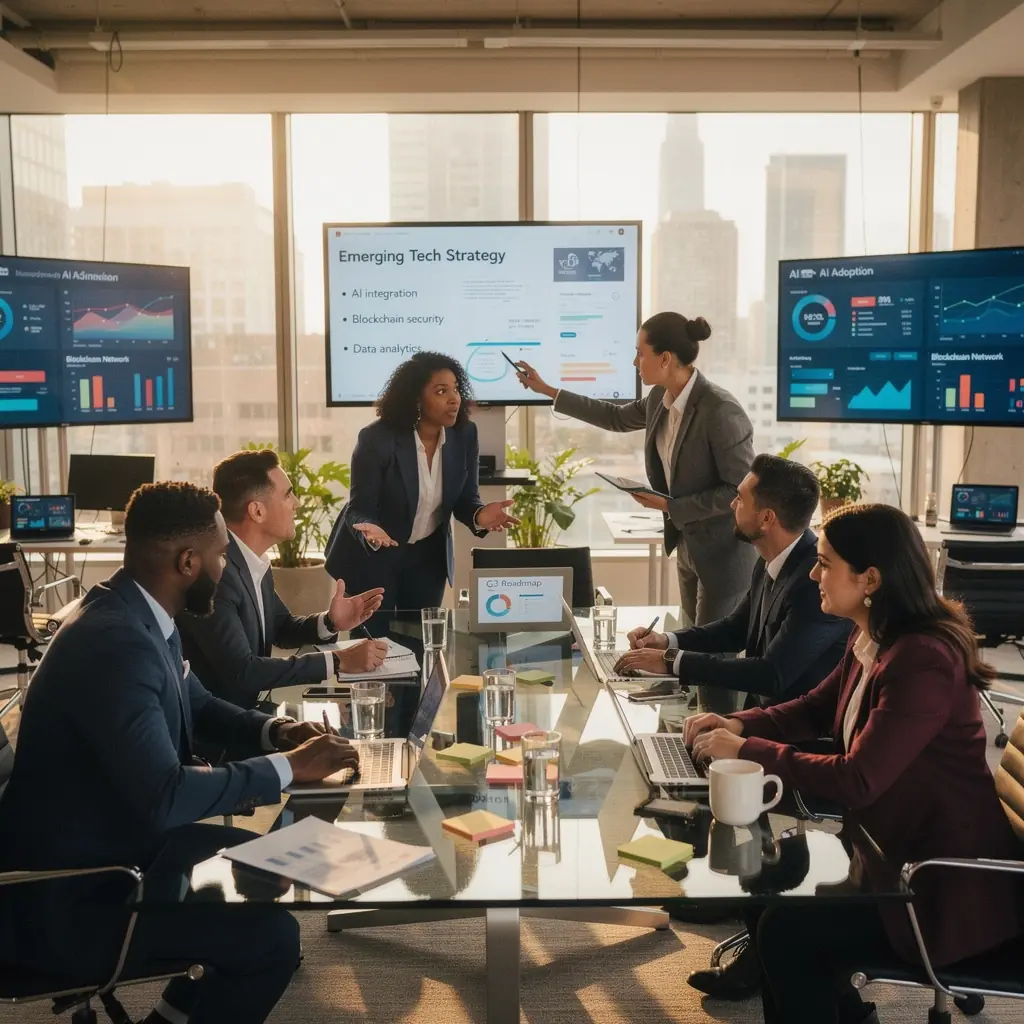 Professional team collaboration